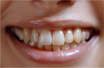 Before — smile makeover at D'Arcy Dental Okotoks